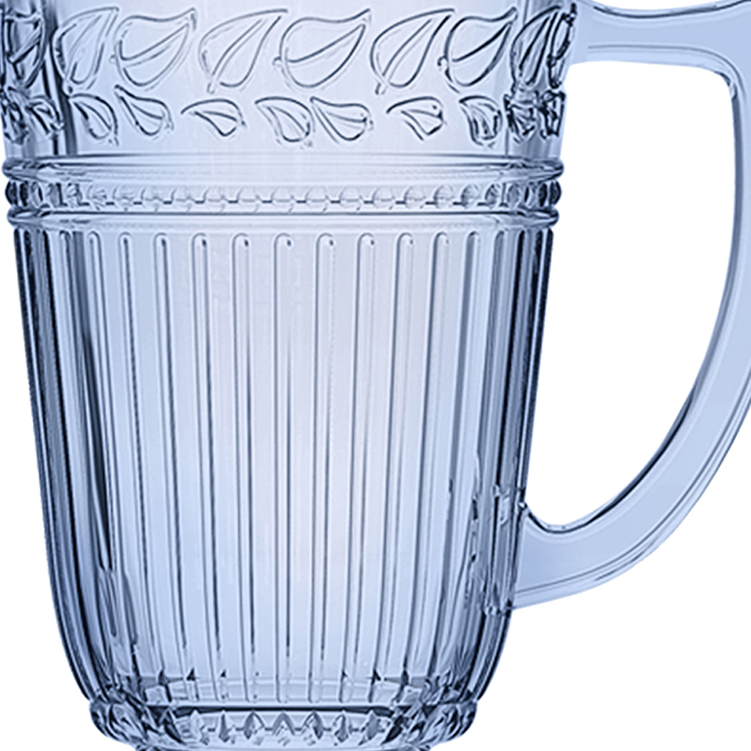 Fotografia para o produto Jarra em vidro com pé 1,2L cor azul luster