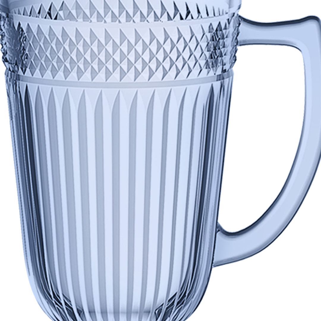 Fotografia para o produto Jarra em vidro com pé 1,2L cor azul luster