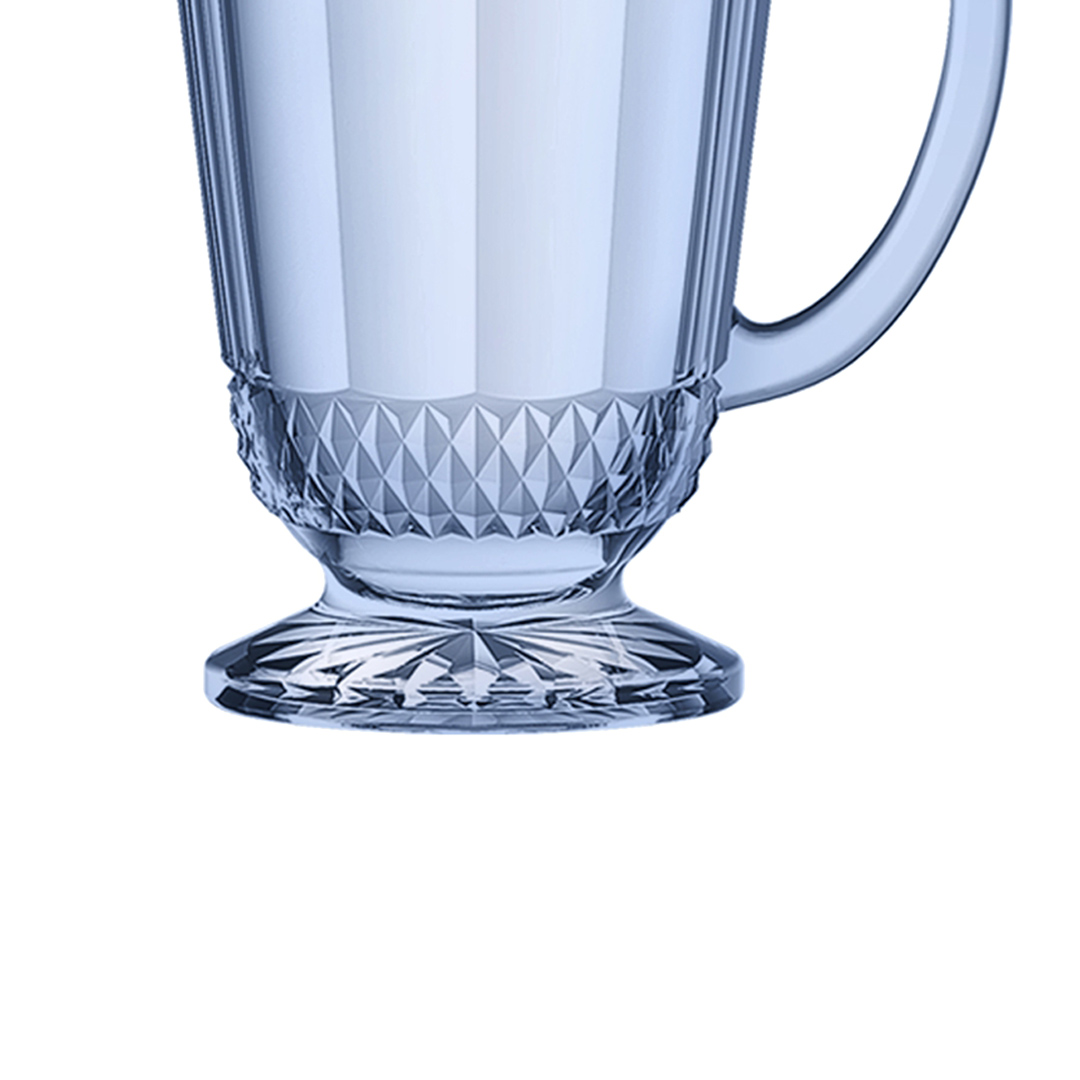 Fotografia para o produto Jarra em vidro com pé 1,2L cor azul luster