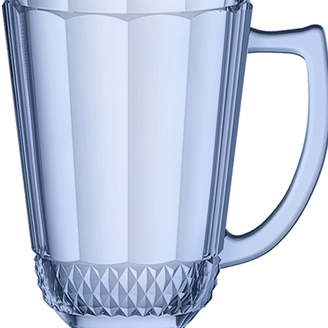 Fotografia para o produto Jarra em vidro com pé 1,2L cor azul luster