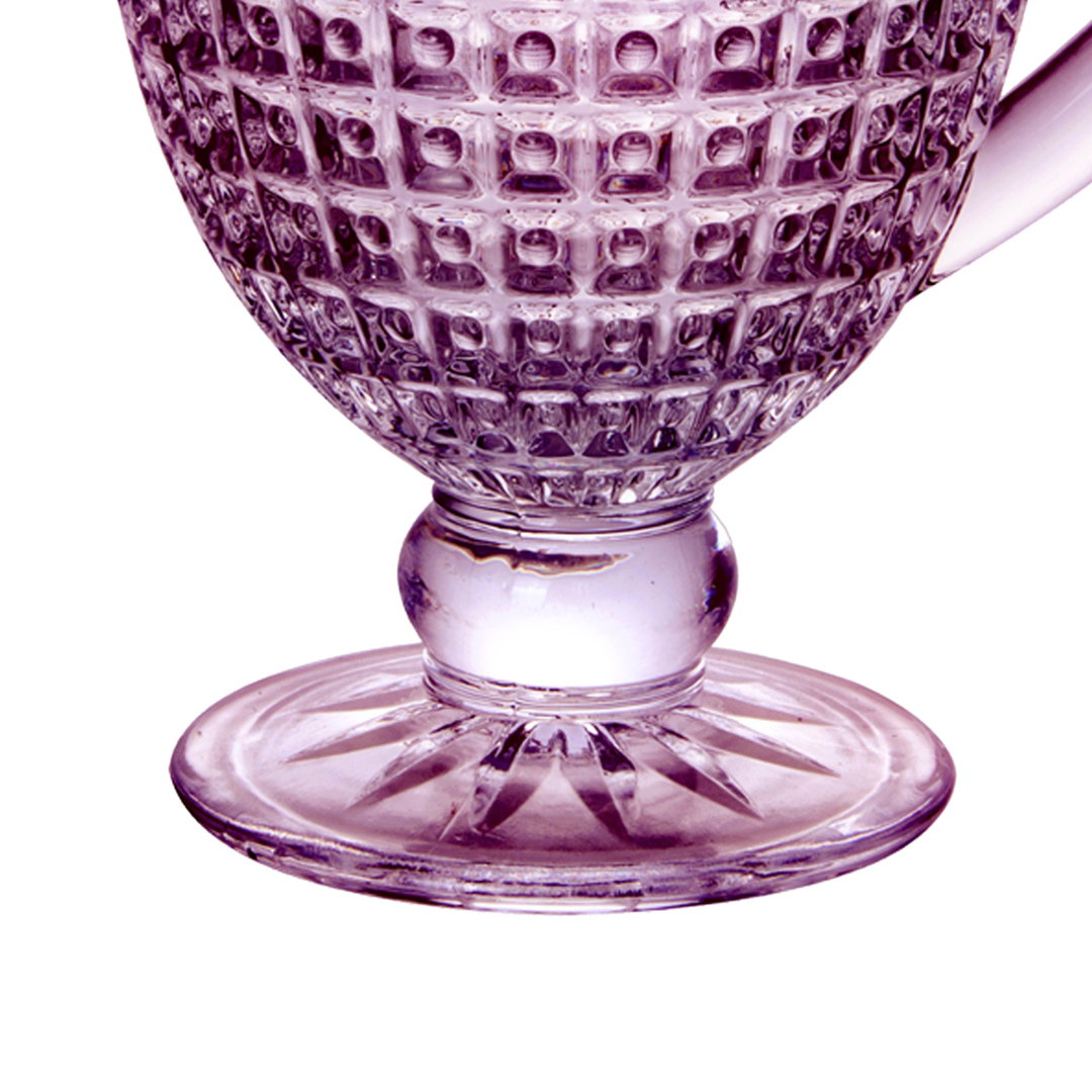 Fotografia para o produto Jarra em vidro com pé 1L cor roxa