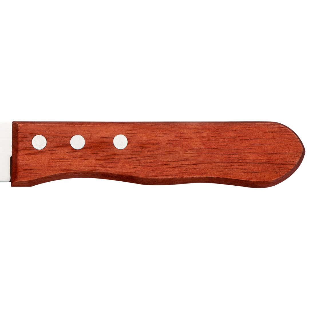 Fotografia para o produto Jogo 6 facas para churrasco em aço inox 1,5mm com cabo de madeira A24,8cm