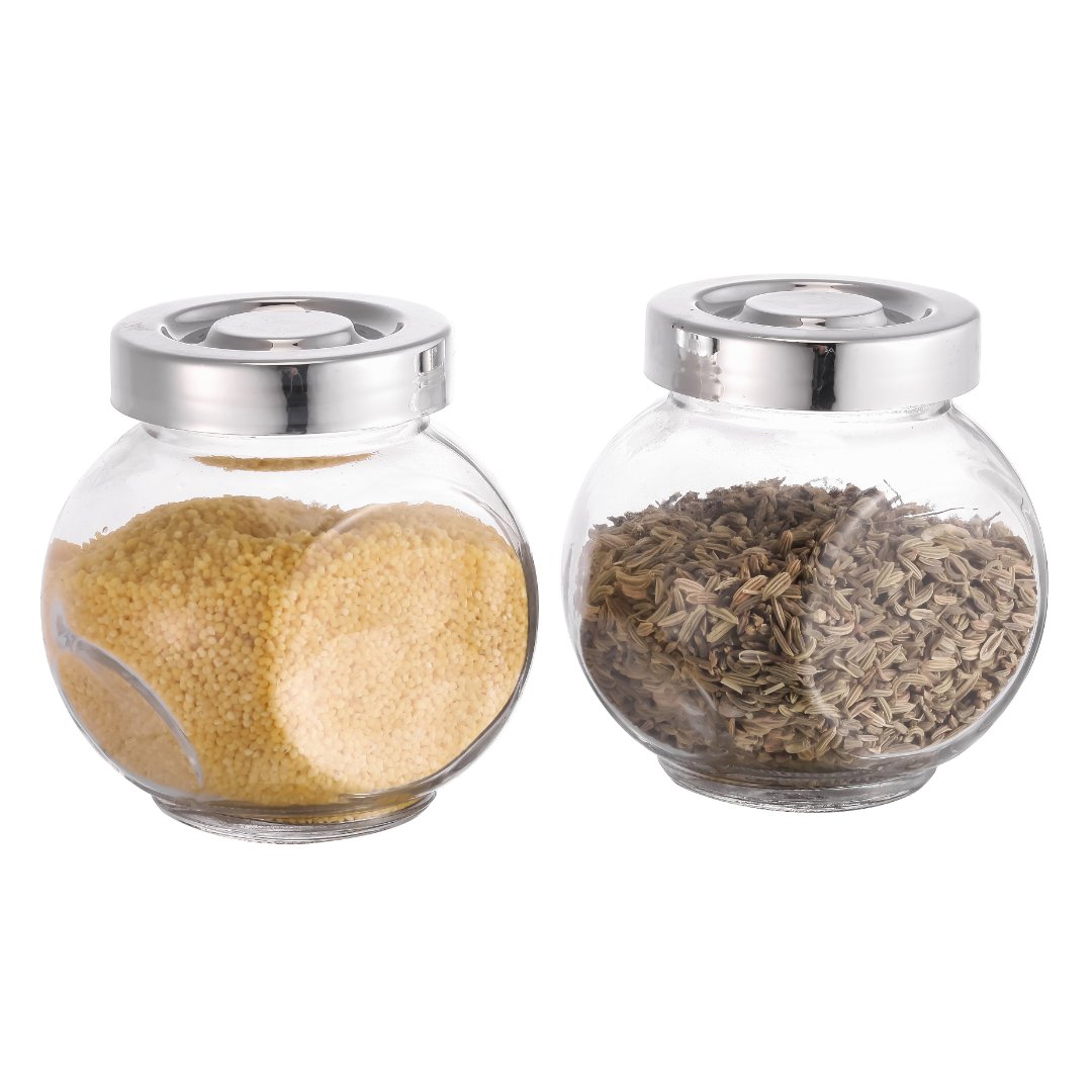 Fotografia para o produto Jogo com 4 porta condimentos com tampa em plástico 200ml L5,8xP8xA7,6cm