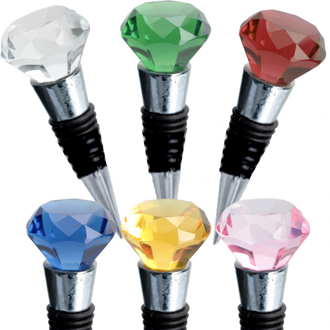 Fotografia para o produto Jogo de 10 tampas em zamac e vidro