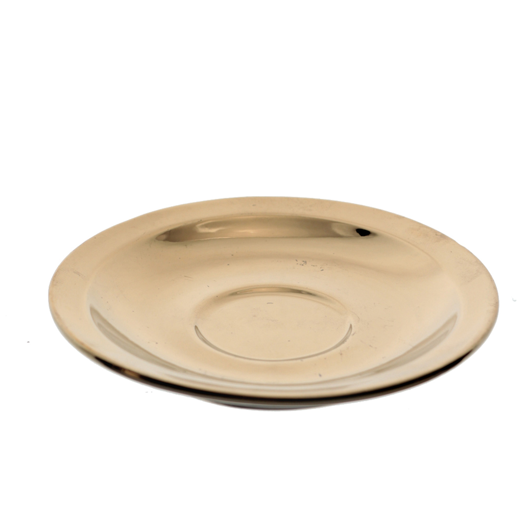 Fotografia para o produto Jogo de 12 peças para cafe em new bone china 80ml cor ouro e branca e com rack