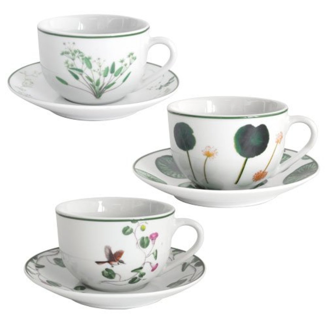 Imagem ilustrativa para Jogo de 12 peças para chá em porcelana 220ml