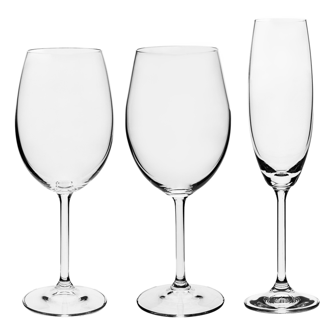 Fotografia para o produto Jogo de 18 taças em cristal ecológico 6x(220/450/580ml)