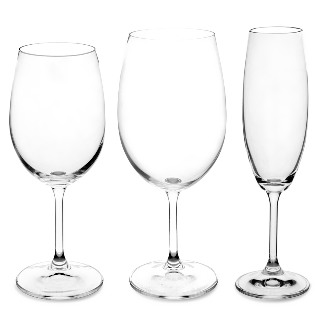 Fotografia para o produto Jogo de 18 taças em cristal ecológico 6x(220/450/580ml)