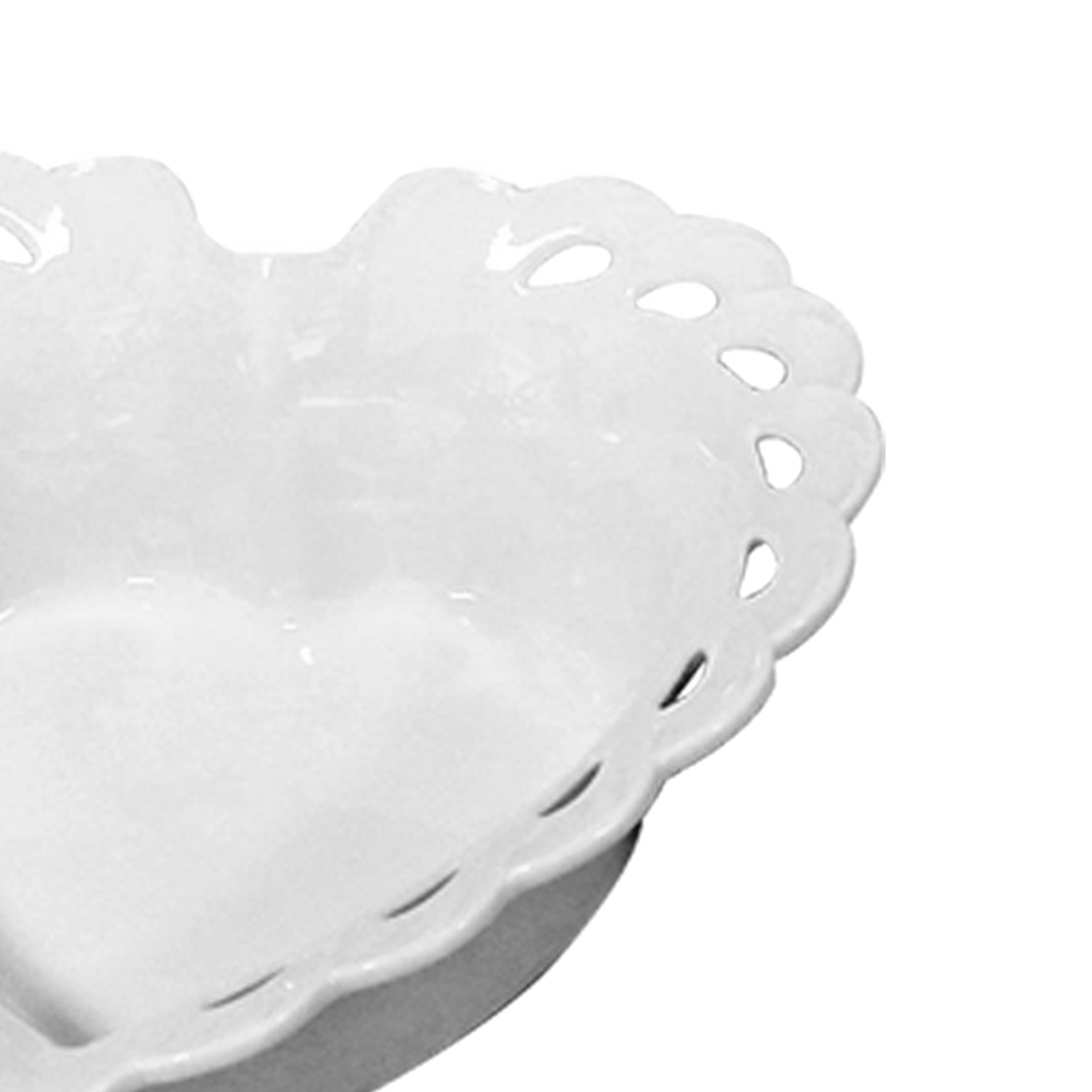 Fotografia para o produto Jogo de 2 bowls coração em porcelana L14,6xP14xA5cm