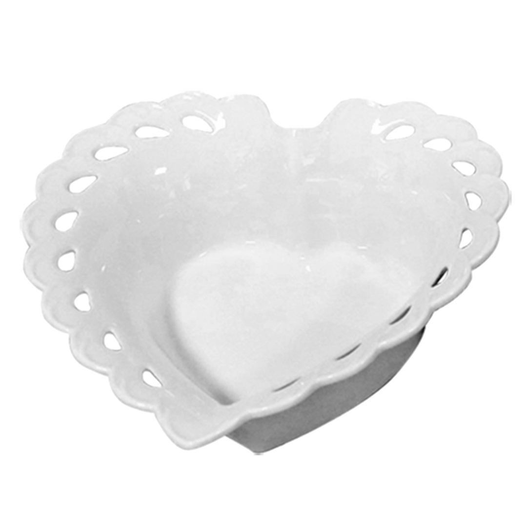 Fotografia para o produto Jogo de 2 bowls coração em porcelana L14,6xP14xA5cm
