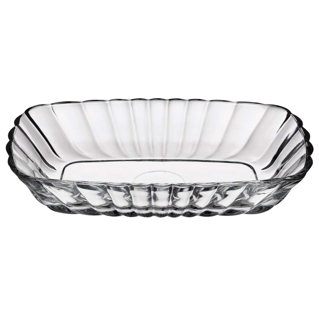 Fotografia para o produto Jogo de 2 bowls retangulares em vidro L19xP12xA3,5cm