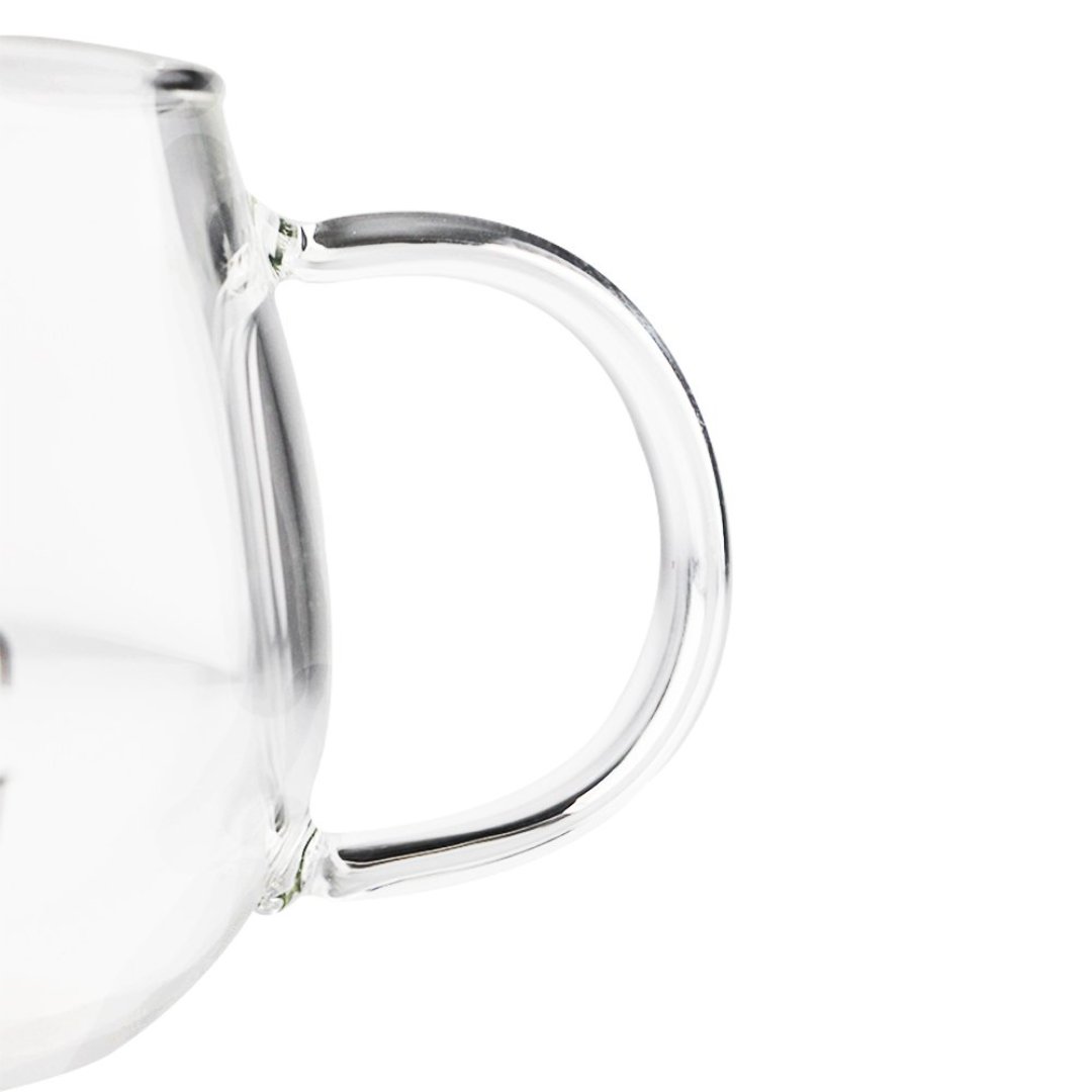 Fotografia para o produto Jogo de 2 canecas em vidro borossilicato 380ml A7,5cm