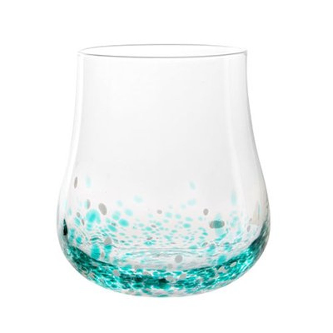 Imagem ilustrativa para Jogo de 2 copos baixo vidro 450ml A10cm verde