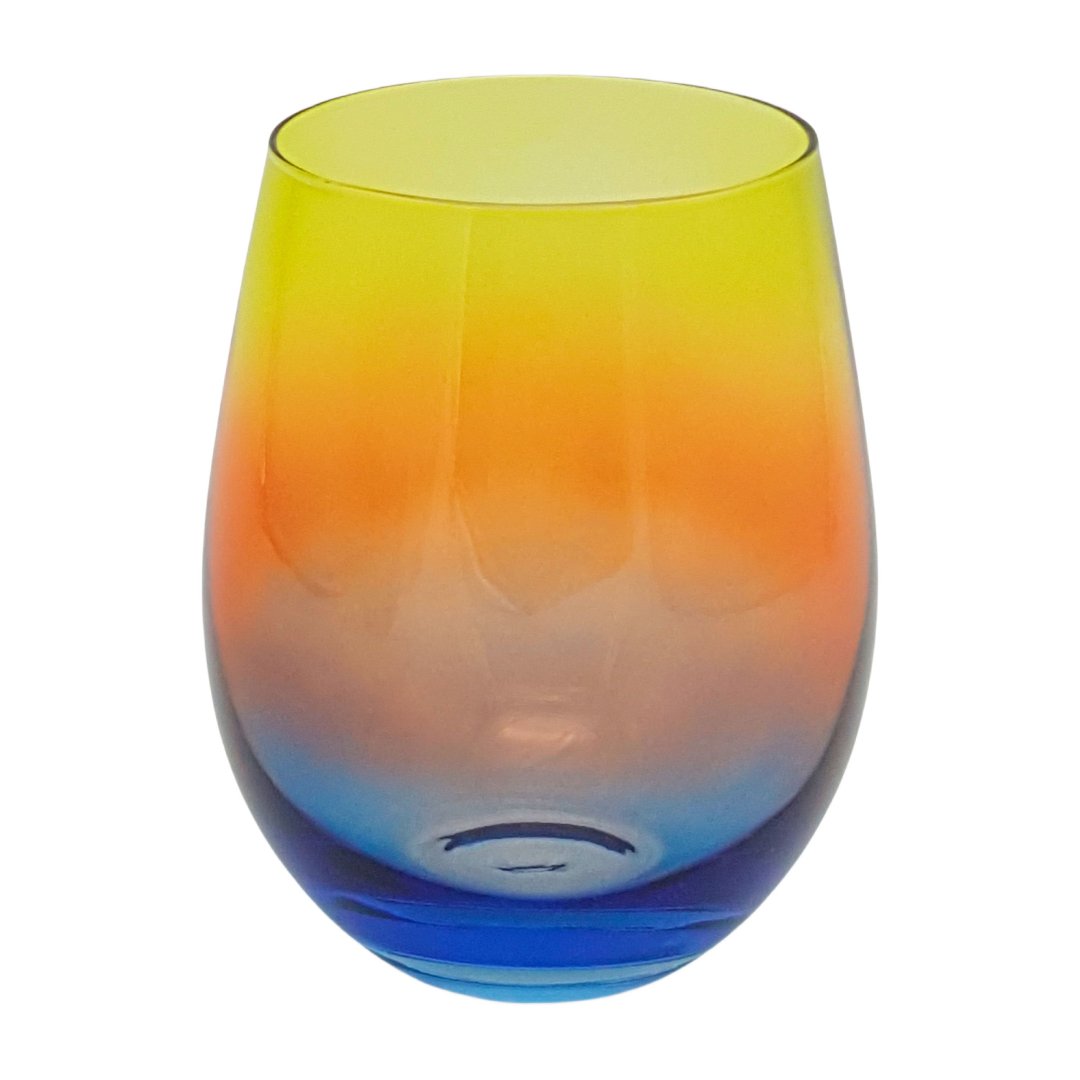 Fotografia para o produto Jogo de 2 copos em vidro 550ml A12cm cor mel