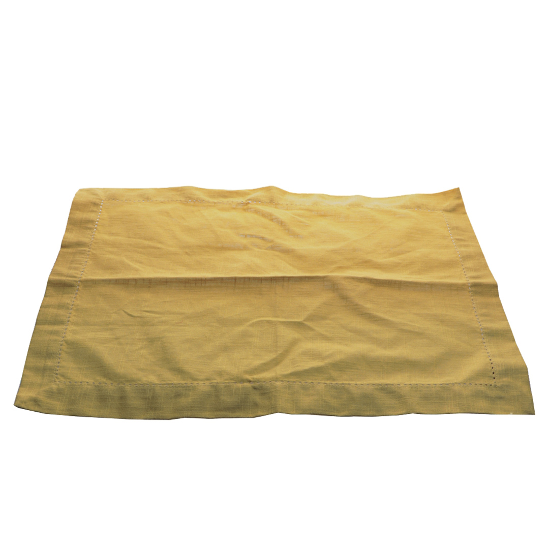 Fotografia para o produto Jogo de 2 lugares americanos em tecido L50xP35cm cor mostarda