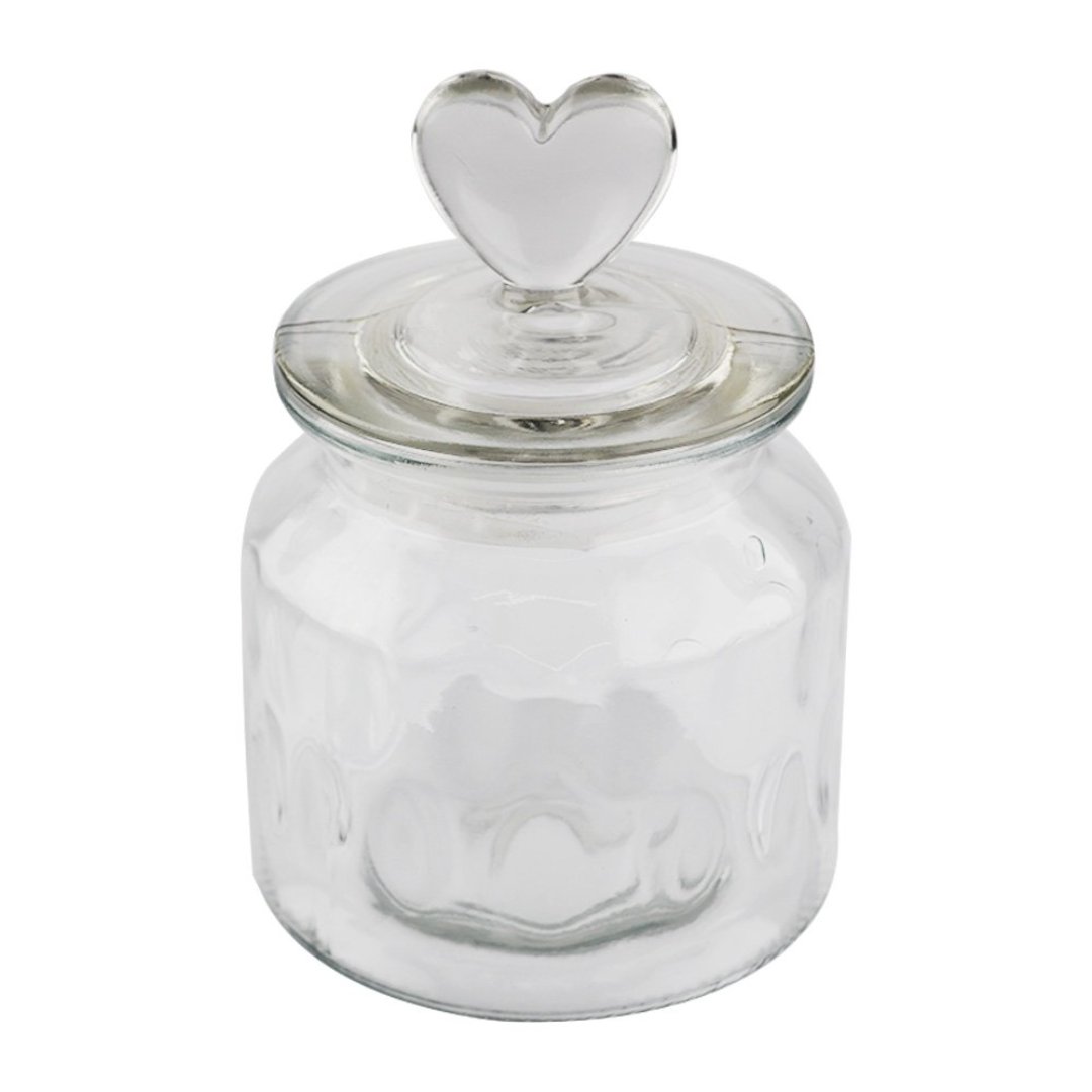 Fotografia para o produto Jogo de 2 porta mantimentos em vidro com tampa 650ml 011xA15cm