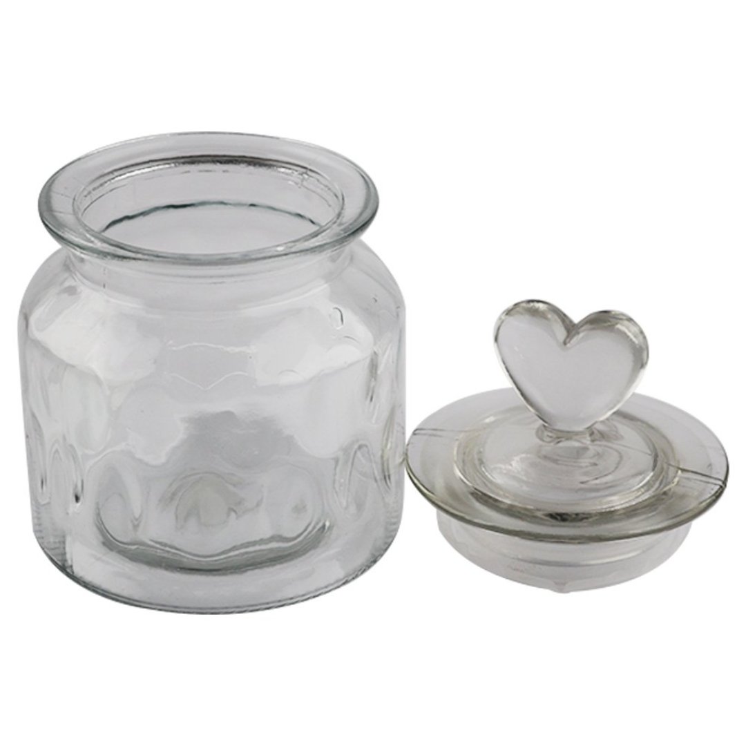 Fotografia para o produto Jogo de 2 porta mantimentos em vidro com tampa 650ml 011xA15cm