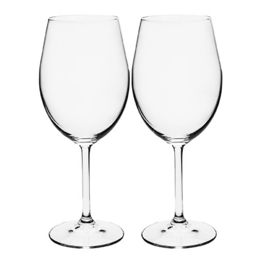 Fotografia para o produto Jogo de 2 taças para água em cristal ecológico 580ml A23,5cm