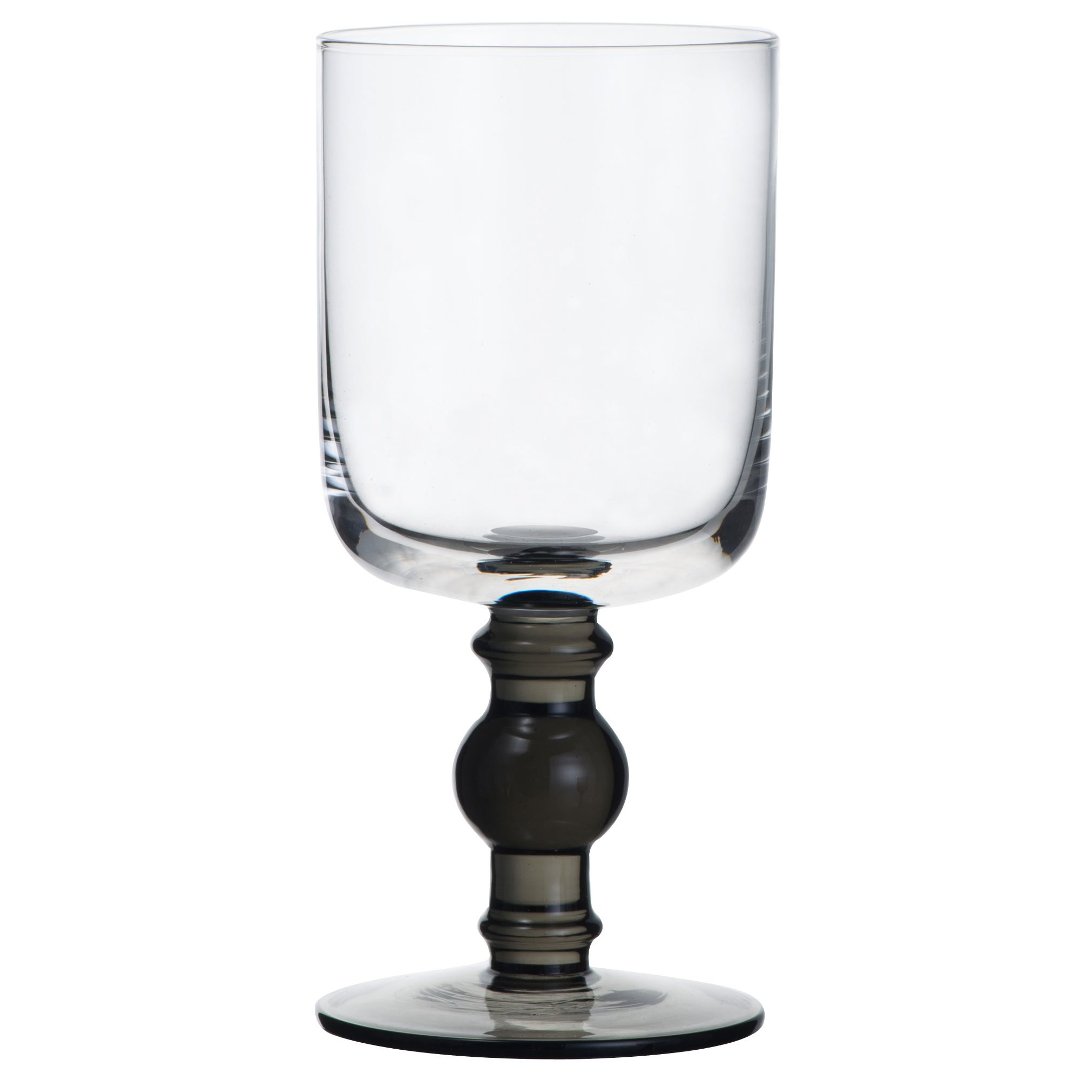 Imagem ilustrativa para Jogo de 2 taças para água em vidro 350ml A16,9cm fumê