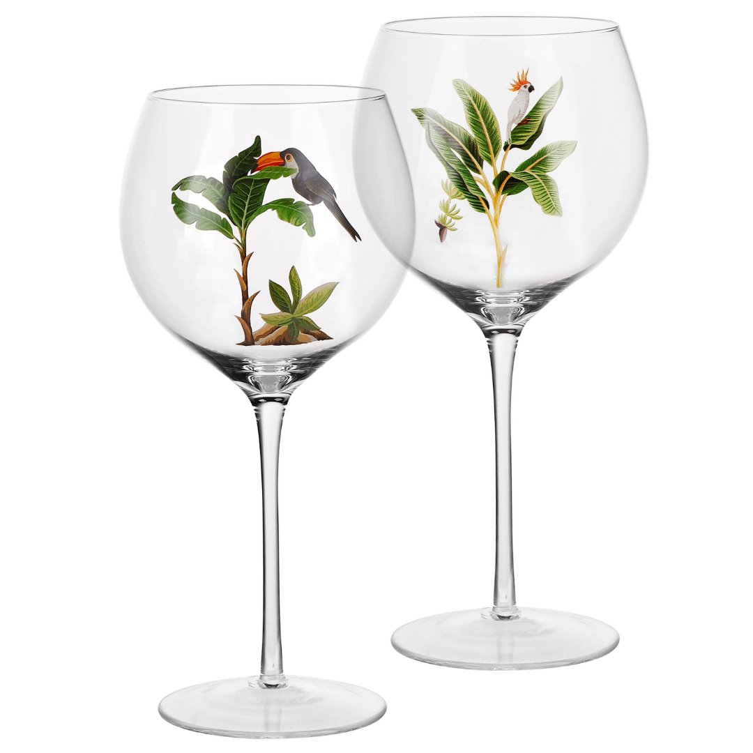 Fotografia para o produto Jogo de 2 taças para vinho em vidro 520ml A21,3cm sortido