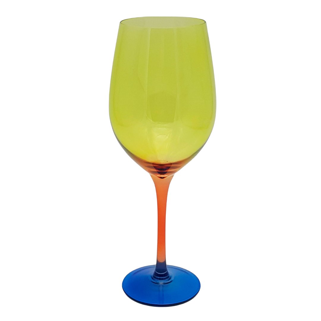 Full-Fit - Jogo de 2 taças para vinho em vidro 550ml A25cm cor mel