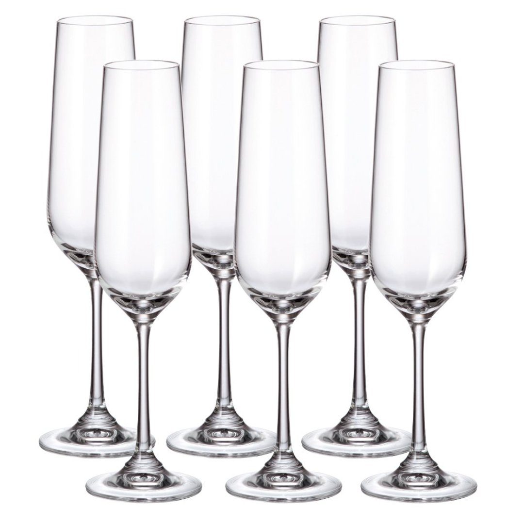 Fotografia para o produto Jogo de 24 taças em cristal ecológico 6x(200/380/450/580ml)