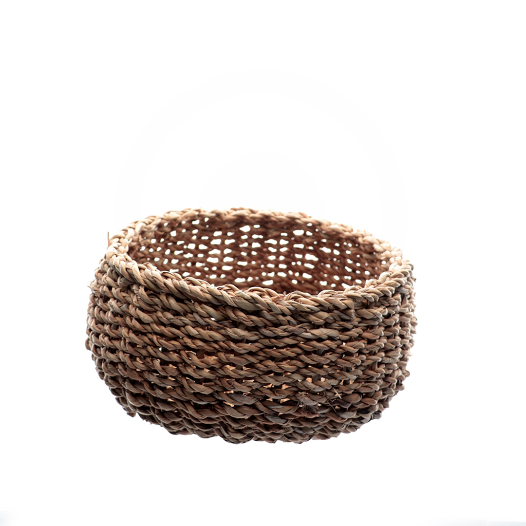 Fotografia para o produto Jogo de 3 cestas redondas em fibra natural 027xA16cm023xA13cm020xA11cm