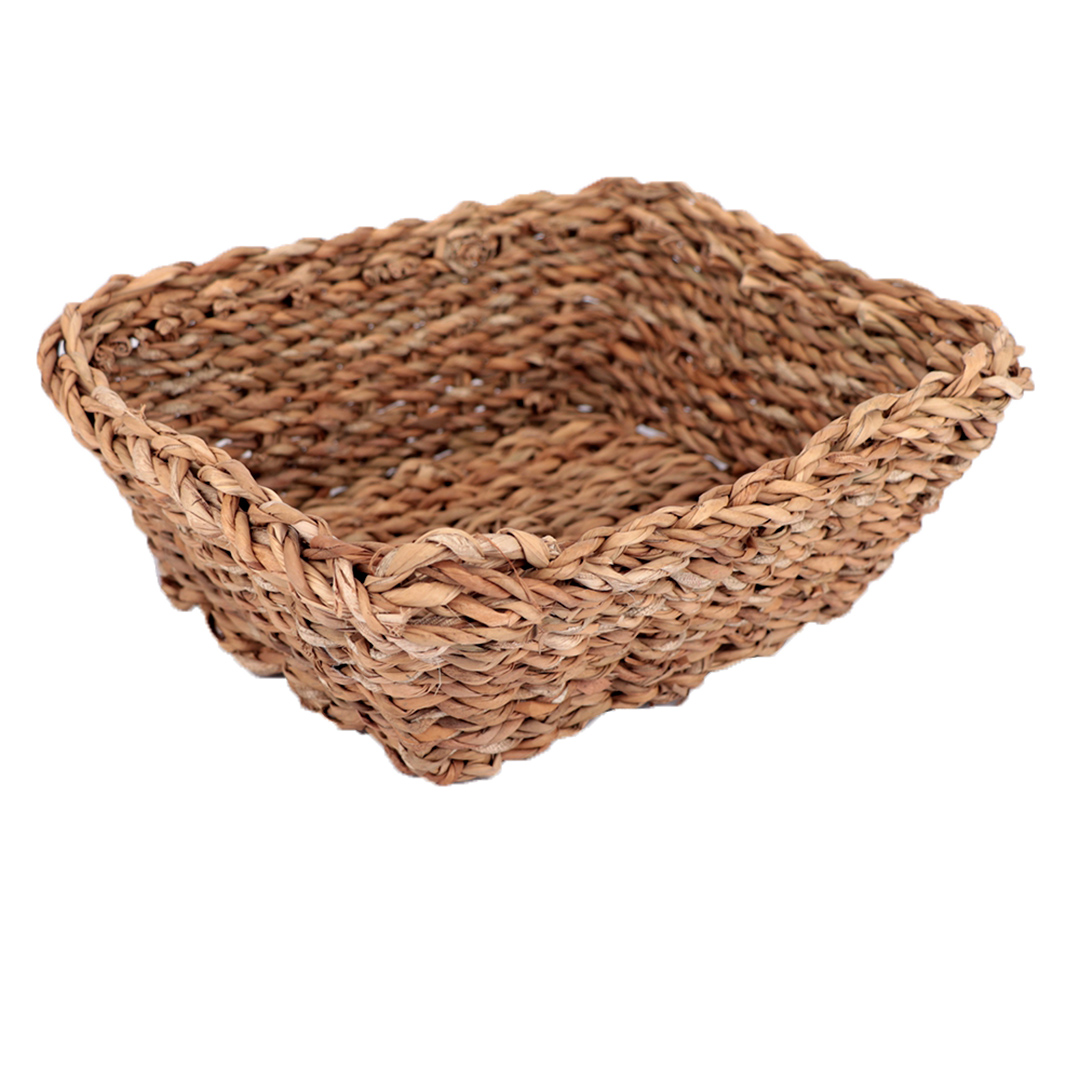 Fotografia para o produto Jogo de 3 cestas retangulares em fibra natural L28xP24xA10cmL24xP20xA8cmL20xP16xA6cm