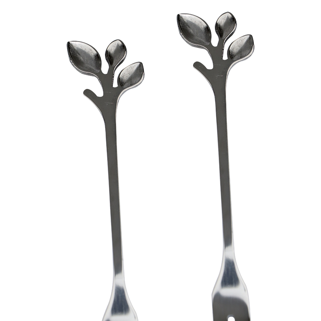 Fotografia para o produto Jogo de 3 garfos e 3 colheres Romantique em aço inox