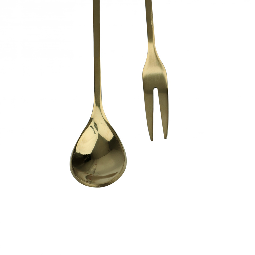 Fotografia para o produto Jogo de 3 garfos e 3 colheres Romantique em aço inox