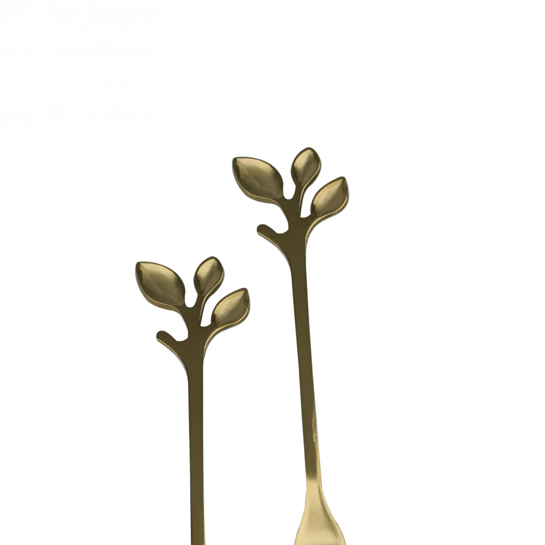 Fotografia para o produto Jogo de 3 garfos e 3 colheres Romantique em aço inox