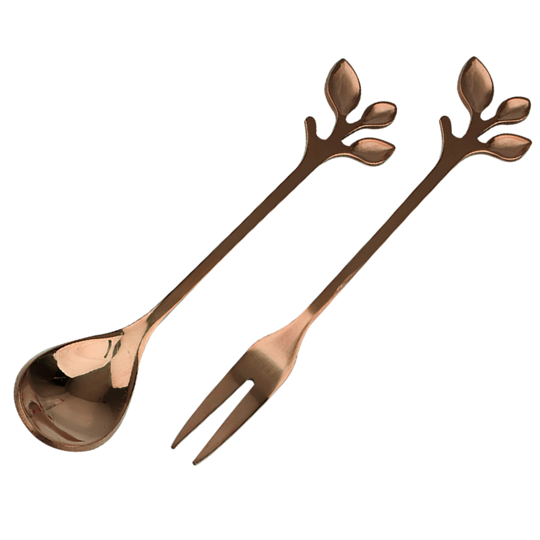 Fotografia para o produto Jogo de 3 garfos e 3 colheres Romantique em aço inox