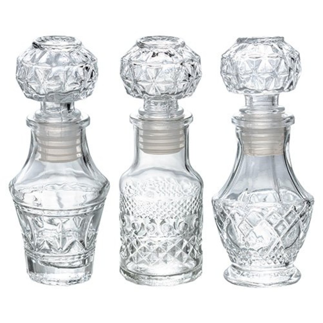 Imagem ilustrativa para Jogo de 3 garrafas Licoreiras em cristal 50ml
