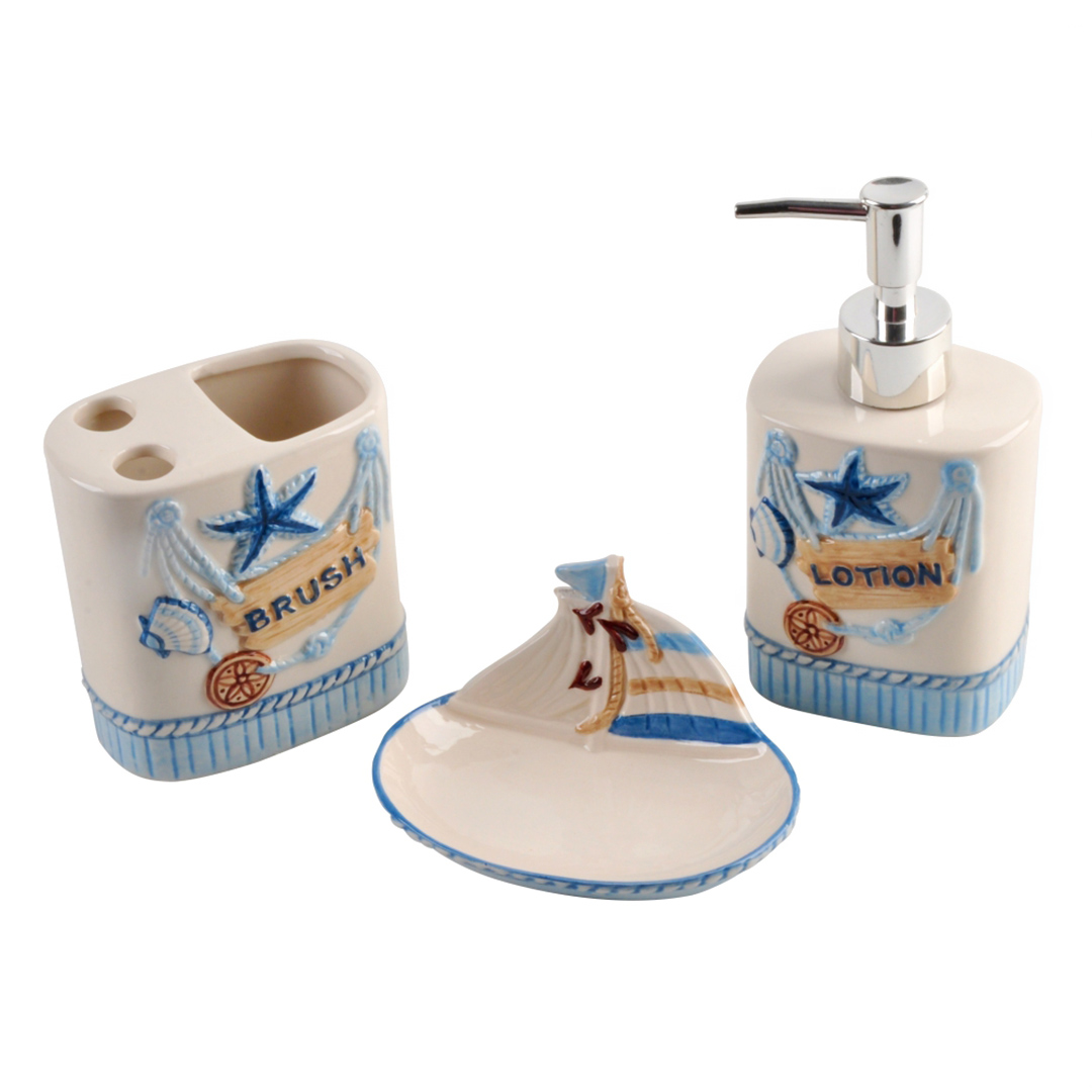 Imagem ilustrativa para Jogo de 3 peças em cerâmica 340ml L22,3xP20,8xA6,8cm cor marrom