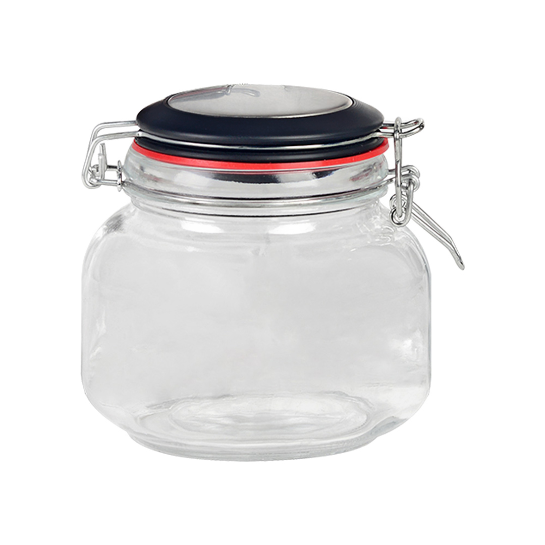 Fotografia para o produto Jogo de 3 porta mantimentos redondos em vidro liso 800ml/1L/1,5L