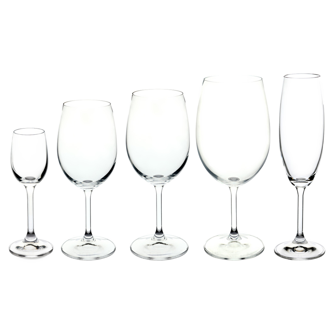 Fotografia para o produto Jogo de 30 taças em cristal ecológico 6x(65/220/350/450/580ml)