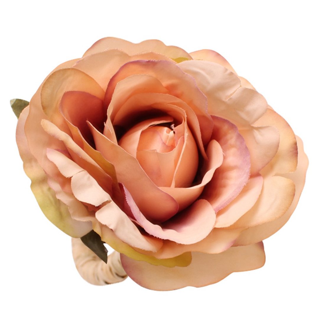 Fotografia para o produto Jogo de 4 anéis Rosa para guardanapo em plástico 07xA11cm cor laranja