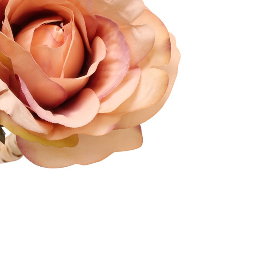 Fotografia para o produto Jogo de 4 anéis Rosa para guardanapo em plástico 07xA11cm cor laranja