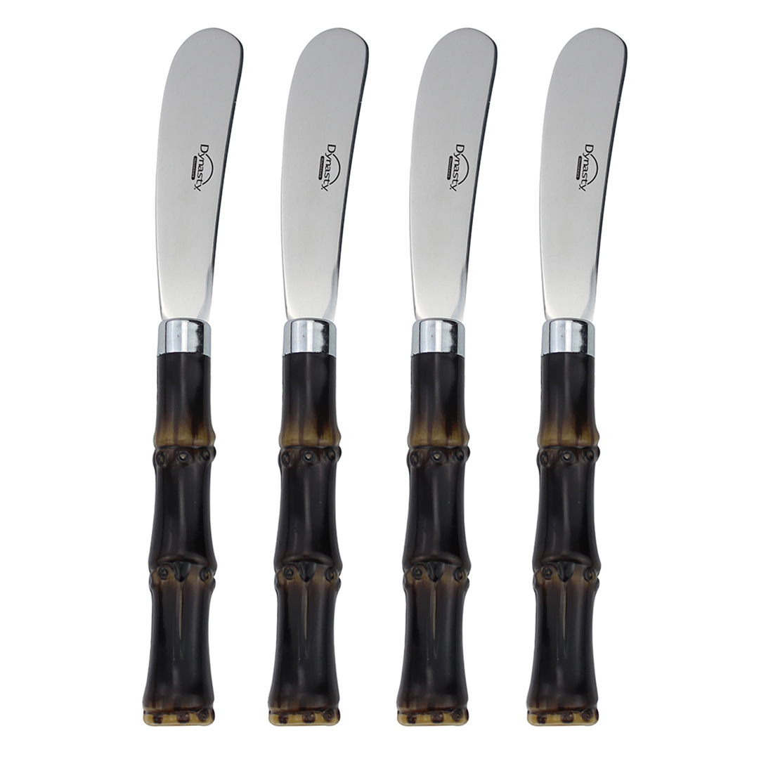 Fotografia para o produto Jogo de 4 espátulas em aço inox com cabo plástico e caixa Fotografia para o produto Jogo de 4 espátulas em aço inox com cabo plástico e caixa