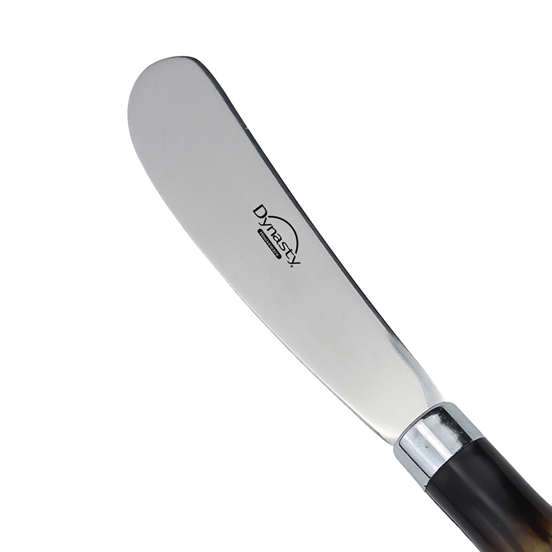 Fotografia para o produto Jogo de 4 espátulas em aço inox com cabo plástico e caixa