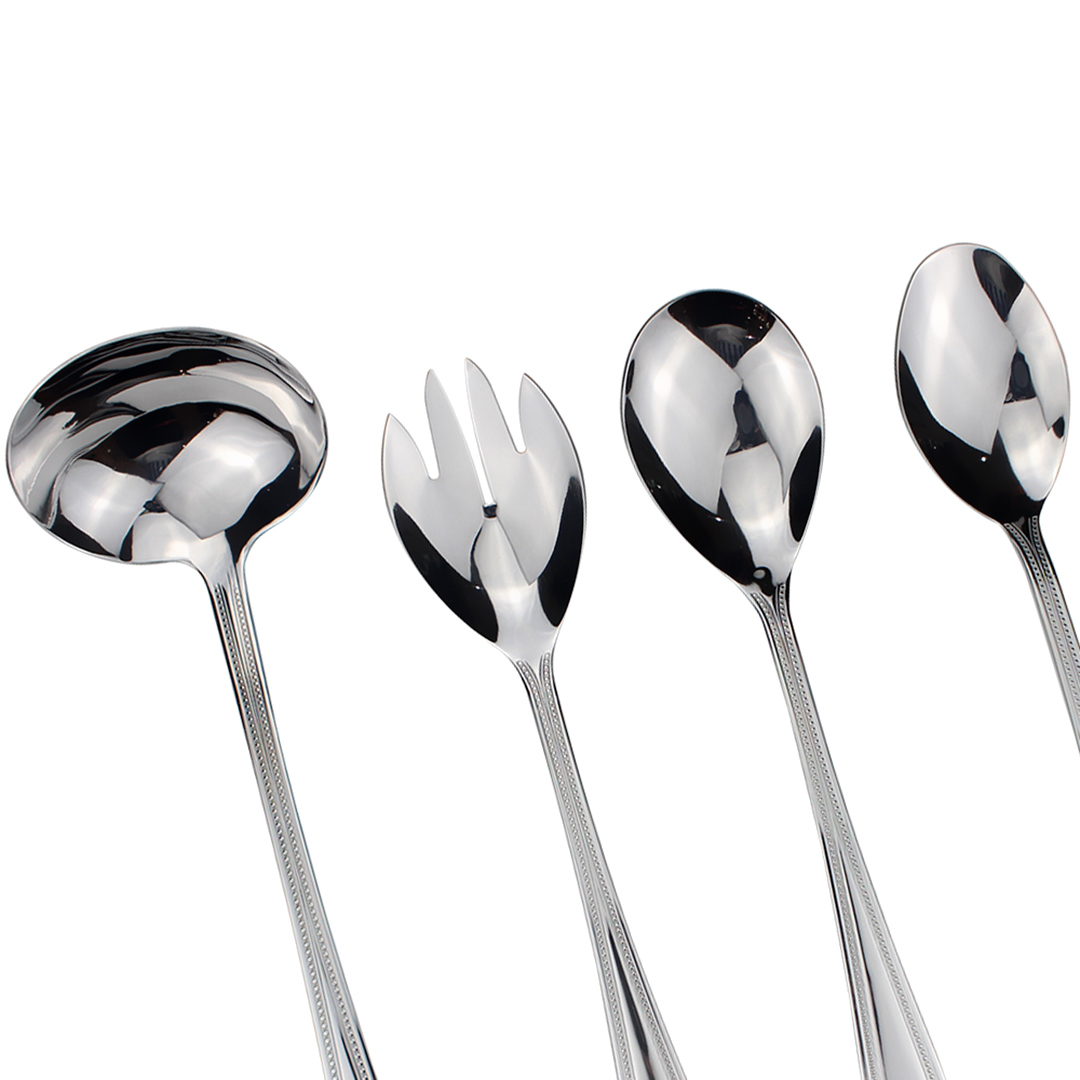 Fotografia para o produto Jogo de 4 peças para servir em aço inox