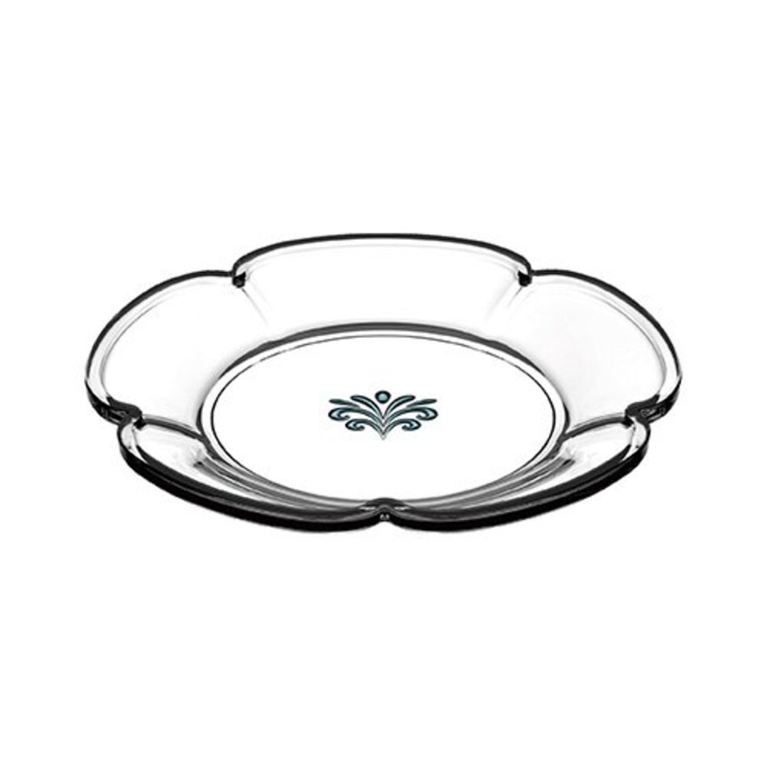 Fotografia para o produto Jogo de 4 pratos para sobremesa em cristal D19,80cm azul Fotografia para o produto Jogo de 4 pratos para sobremesa em cristal D19,80cm azul