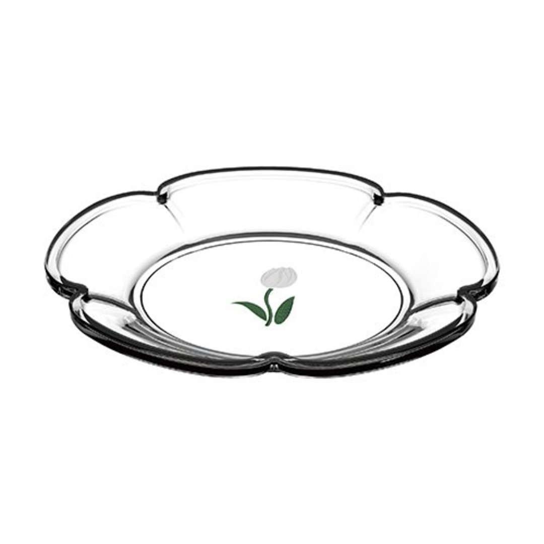 Fotografia para o produto Jogo de 4 pratos para sobremesa em cristal D19,80cm branco Fotografia para o produto Jogo de 4 pratos para sobremesa em cristal D19,80cm branco