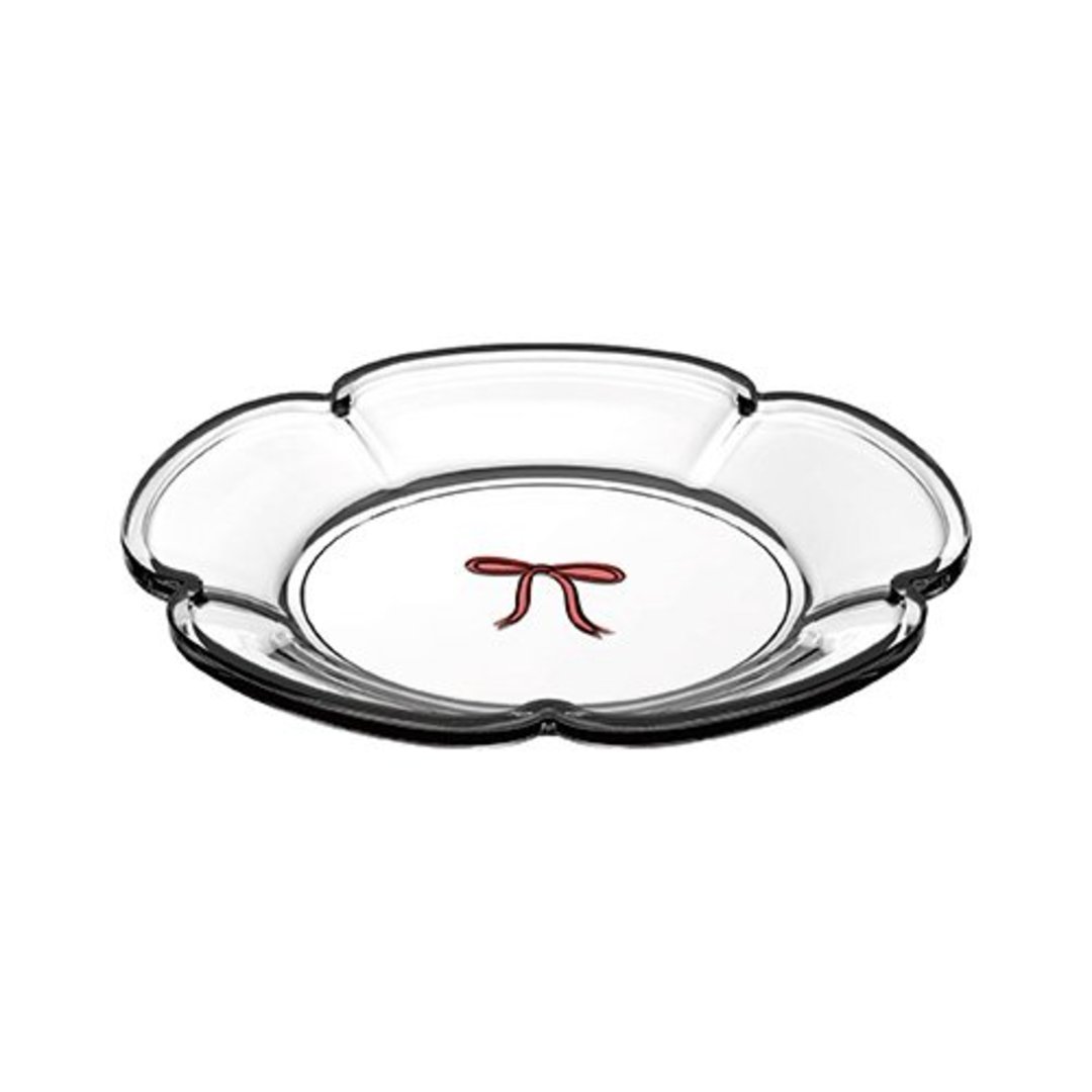 Fotografia para o produto Jogo de 4 pratos para sobremesa em cristal D19,80cm rosa Fotografia para o produto Jogo de 4 pratos para sobremesa em cristal D19,80cm rosa