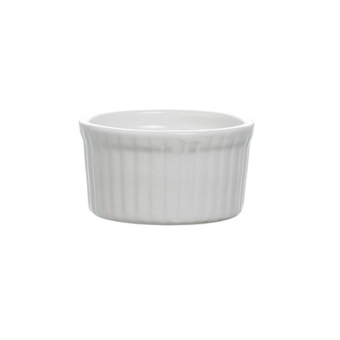 Fotografia para o produto Jogo de 4 ramequins em porcelana 80ml D6,6xA3,5cm branco