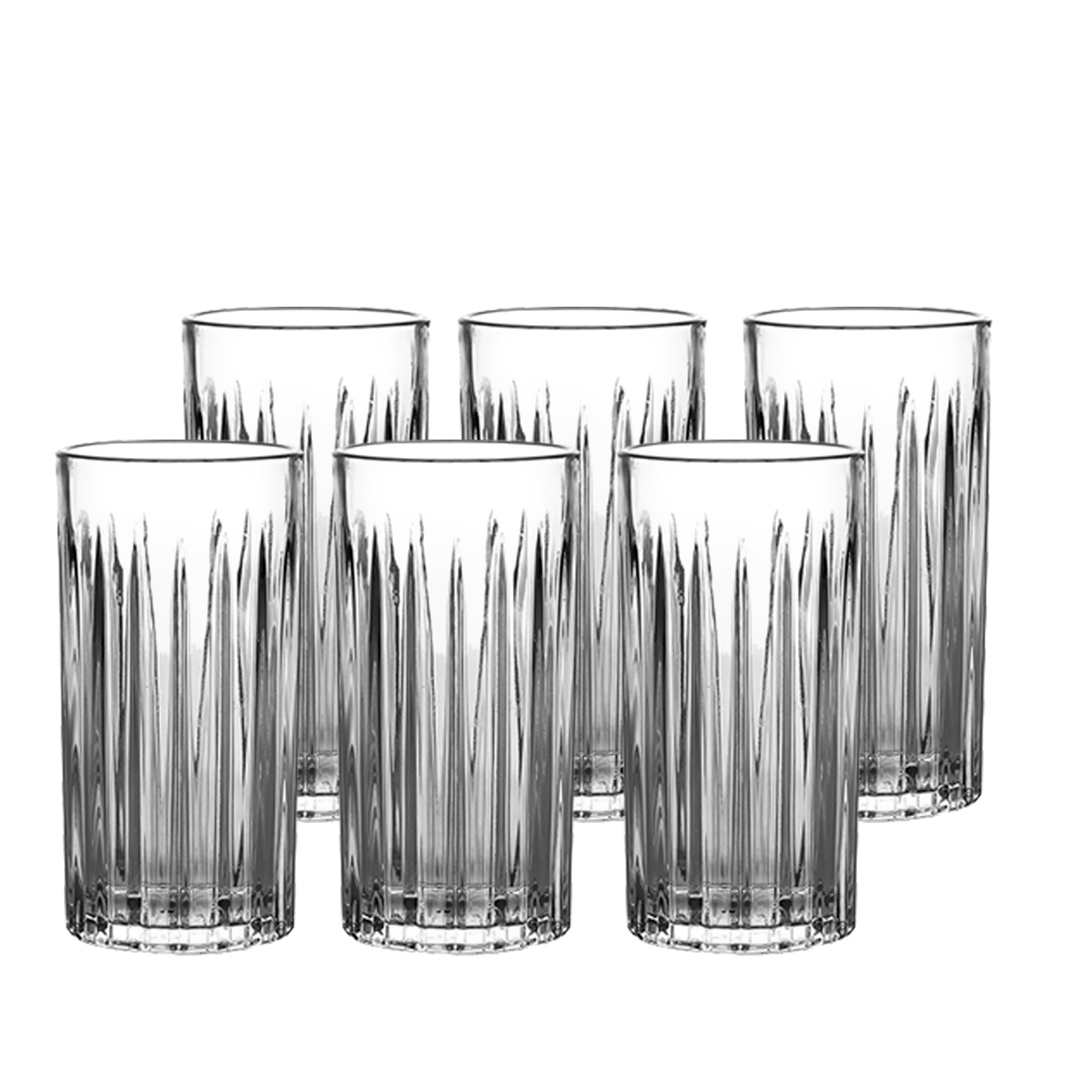 Imagem ilustrativa para Jogo de 6 copos altos em cristal ecológico 390ml A15cm