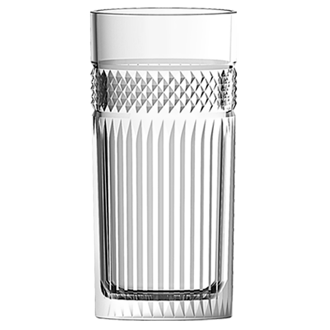 Imagem ilustrativa para Jogo de 6 copos altos em cristal ecológico 360ml A15cm