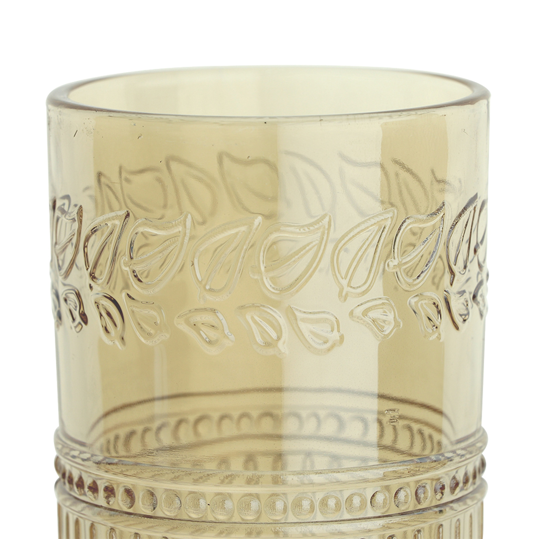 Fotografia para o produto Jogo de 6 copos altos em vidro 360ml A15cm cor âmbar luster