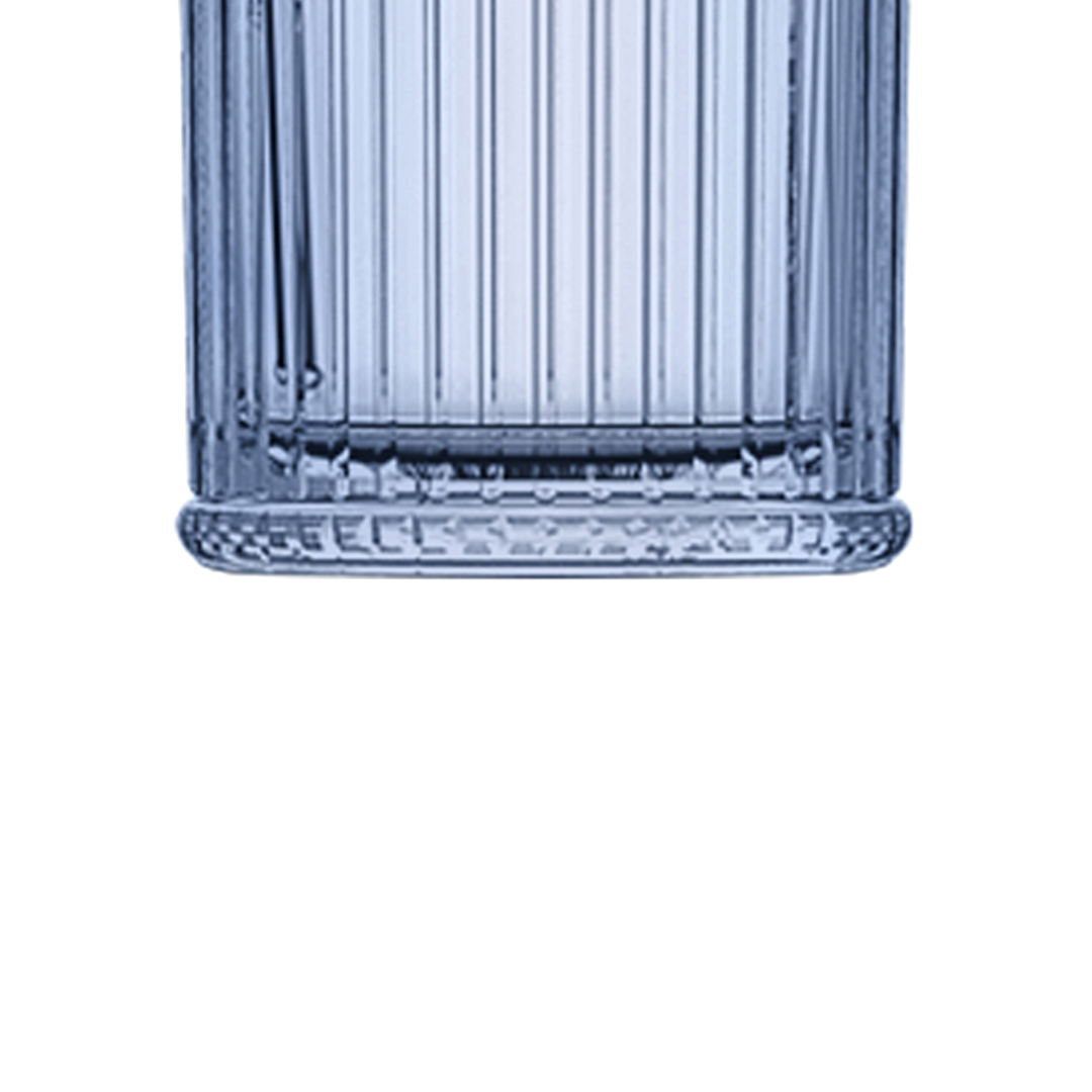 Fotografia para o produto Jogo de 6 copos altos em vidro 360ml A15cm cor azul luster