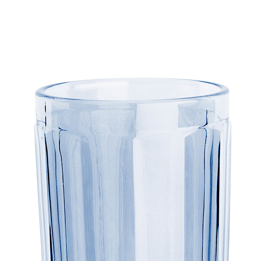 Fotografia para o produto Jogo de 6 copos altos em vidro 360ml A15cm cor azul luster